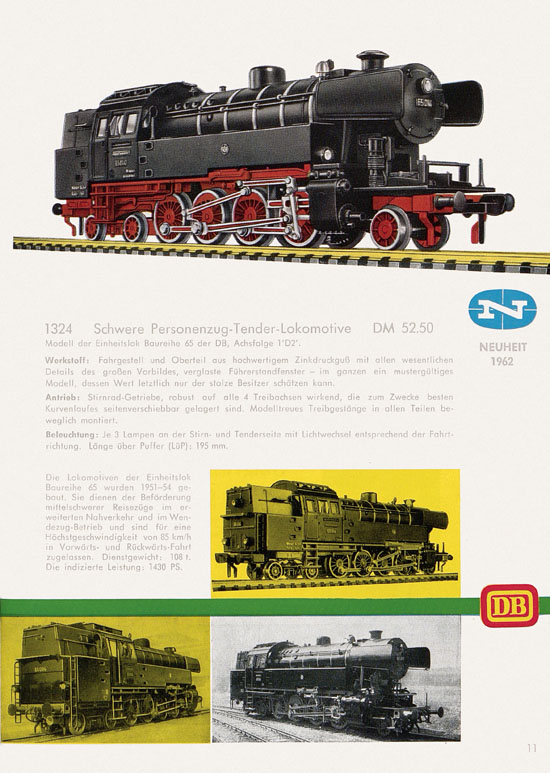 Seite 13 Fleischmann Katalog H0 1962-1963