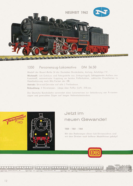 Seite 14 Fleischmann Katalog H0 1962-1963