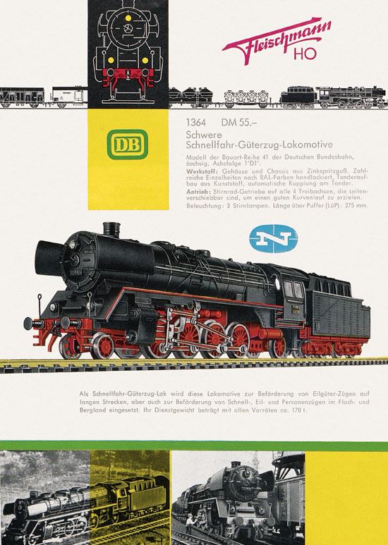 Seite 16 Fleischmann Katalog H0 1962-1963