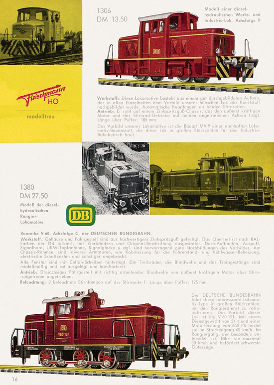 Fleischmann Katalog H0 1962-1963