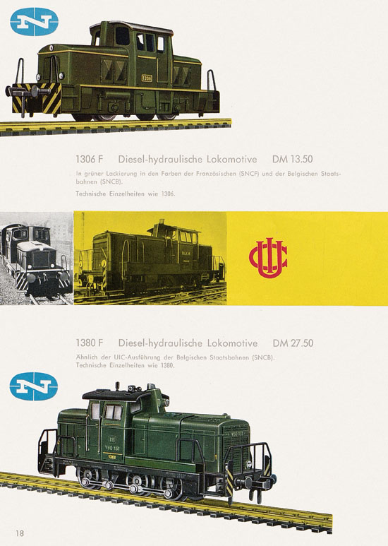 Seite 20 Fleischmann Katalog H0 1962-1963