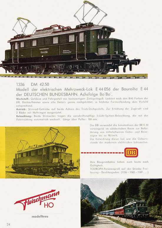 Seite 26 Fleischmann Katalog H0 1962-1963