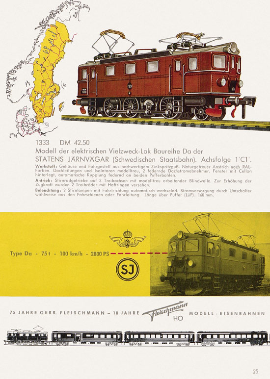 Seite 27 Fleischmann Katalog H0 1962-1963