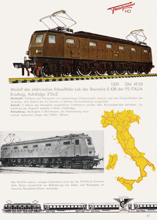 Seite 29 Fleischmann Katalog H0 1962-1963