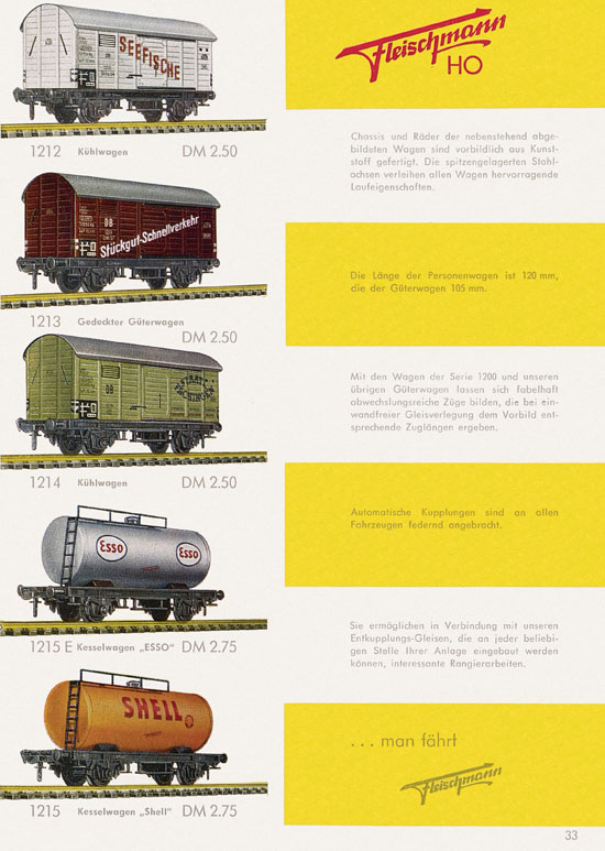 Seite 35 Fleischmann Katalog H0 1962-1963