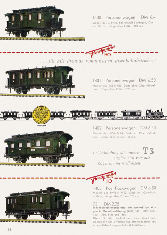 Seite 36 Fleischmann Katalog H0 1962-1963