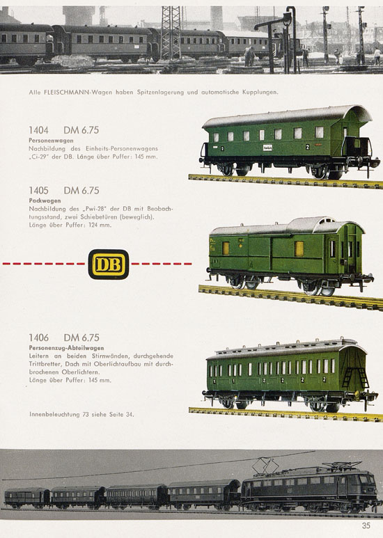 Seite 37 Fleischmann Katalog H0 1962-1963