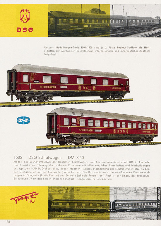 Seite 40 Fleischmann Katalog H0 1962-1963