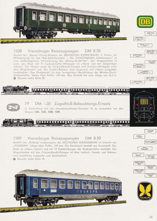 Seite 41 Fleischmann Katalog H0 1962-1963