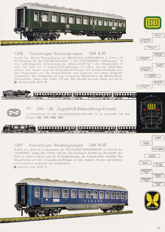 Fleischmann Katalog H0 1962-1963