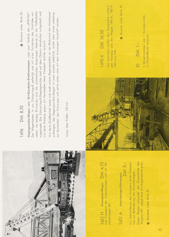 Seite 45 Fleischmann Katalog H0 1962-1963