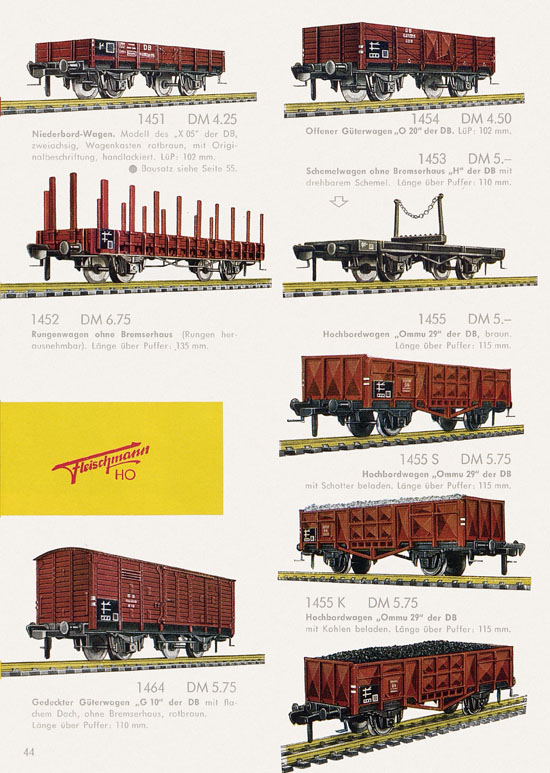 Seite 46 Fleischmann Katalog H0 1962-1963