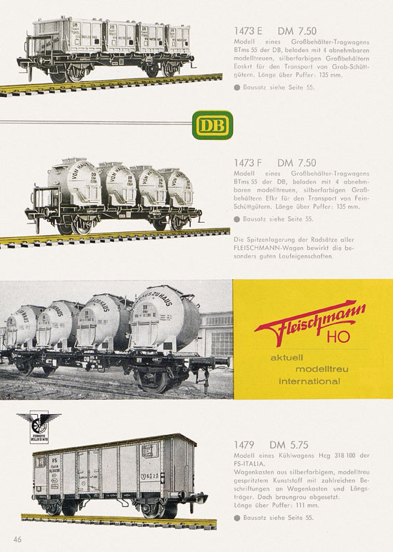 Seite 48 Fleischmann Katalog H0 1962-1963