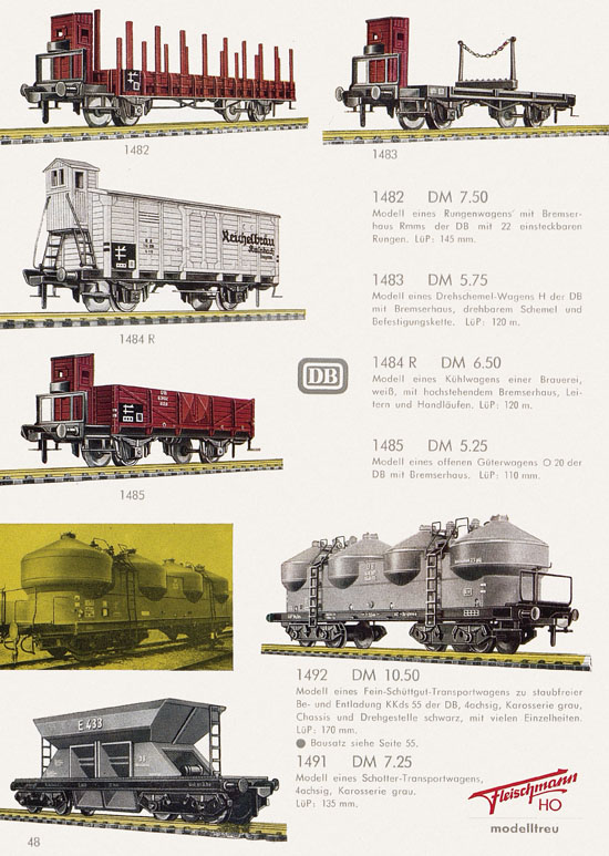 Seite 50 Fleischmann Katalog H0 1962-1963