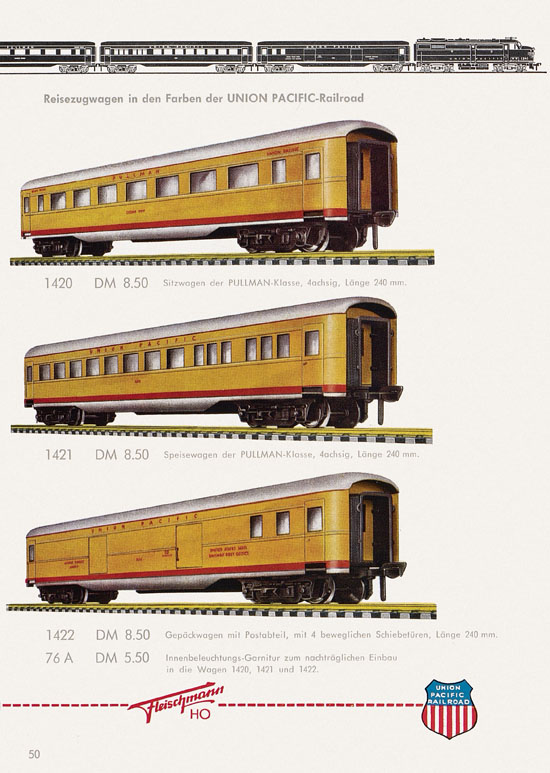 Seite 52 Fleischmann Katalog H0 1962-1963