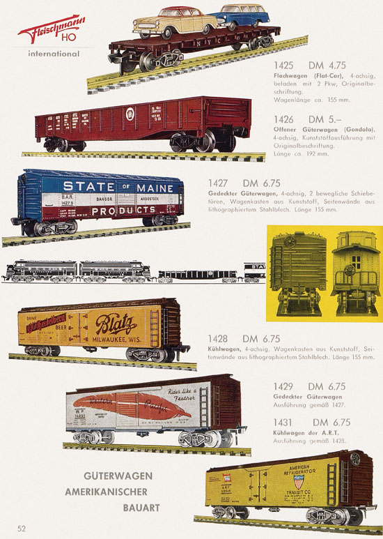 Seite 54 Fleischmann Katalog H0 1962-1963