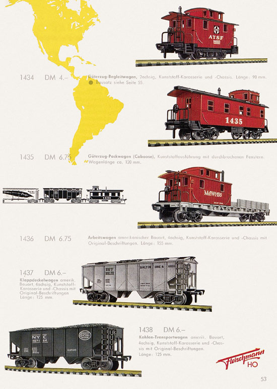 Seite 55 Fleischmann Katalog H0 1962-1963