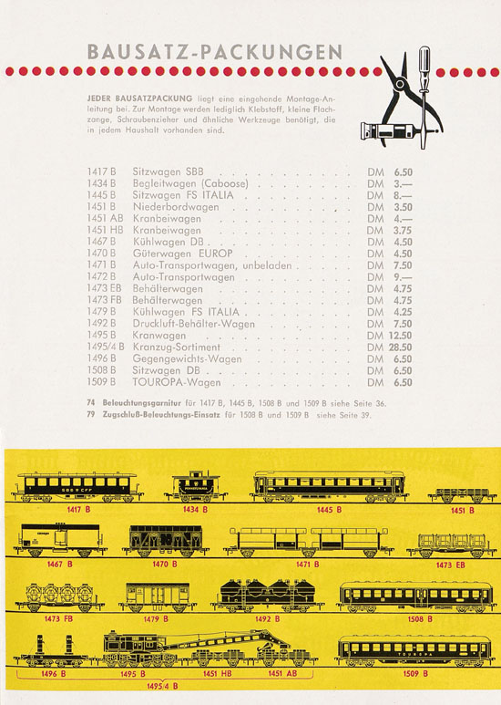 Seite 57 Fleischmann Katalog H0 1962-1963