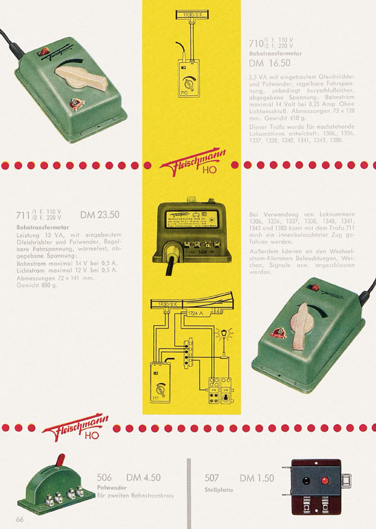Seite 68 Fleischmann Katalog H0 1962-1963