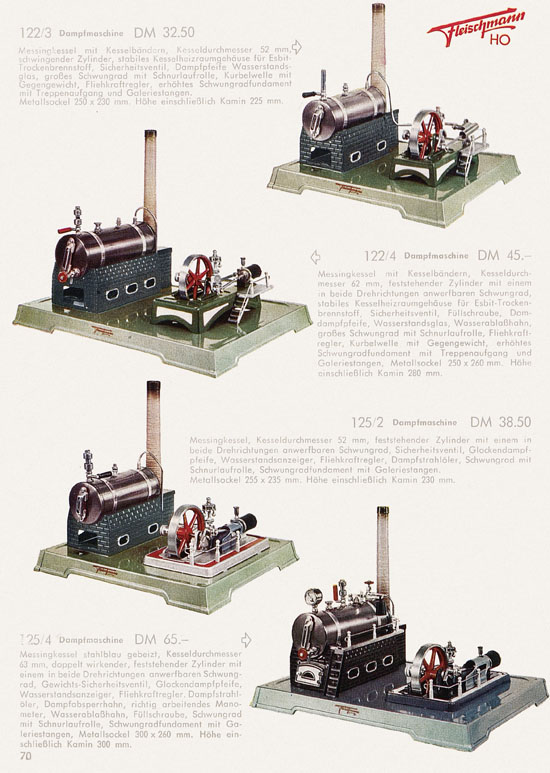 Seite 72 Fleischmann Katalog H0 1962-1963