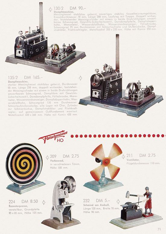 Seite 73 Fleischmann Katalog H0 1962-1963