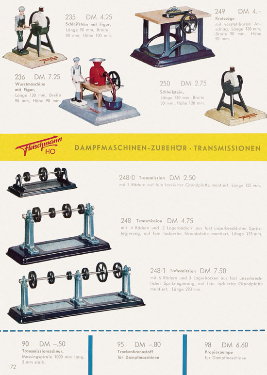 Seite 74 Fleischmann Katalog H0 1962-1963