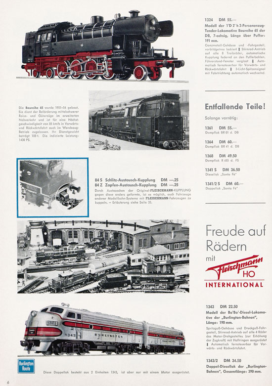 Fleischmann H0 International Auto-Ralley Katalog 1967-1968