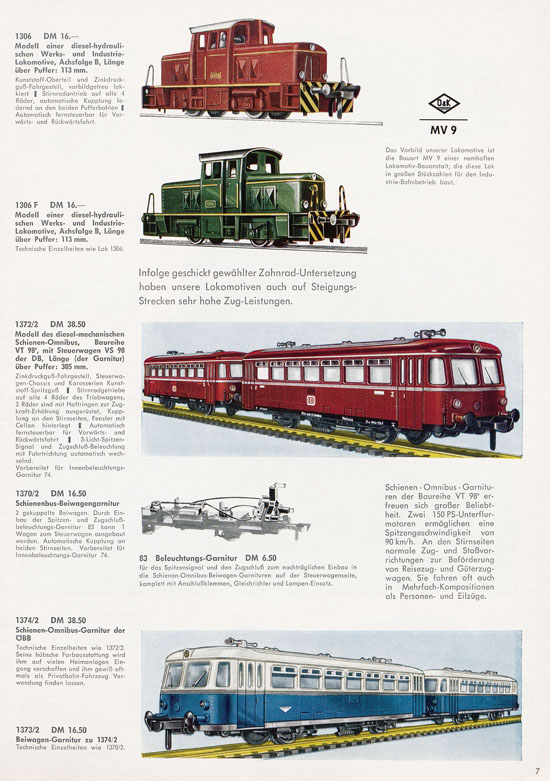 Fleischmann H0 International Auto-Ralley Katalog 1967-1968