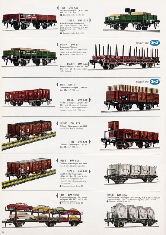 Fleischmann H0 International Auto-Ralley Katalog 1967-1968