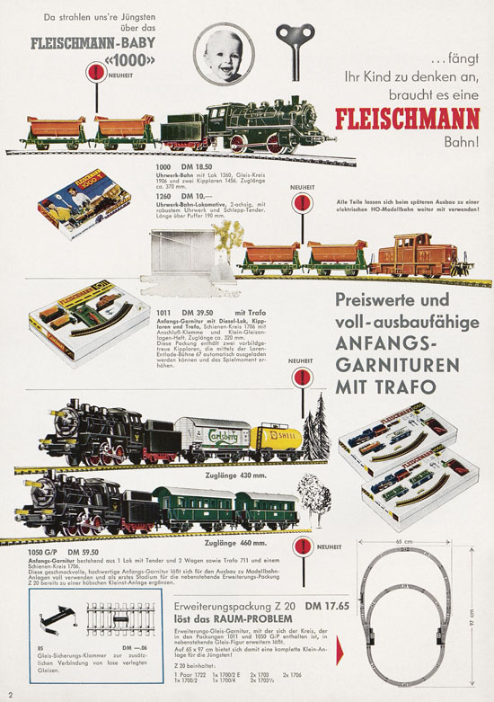 Fleischmann Katalog Modelleisenbahn Auto-Ralley 1968-1969