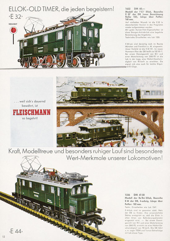 Fleischmann Katalog Modelleisenbahn Auto-Ralley 1968-1969