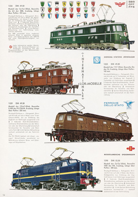 Fleischmann Katalog Modelleisenbahn Auto-Ralley 1968-1969