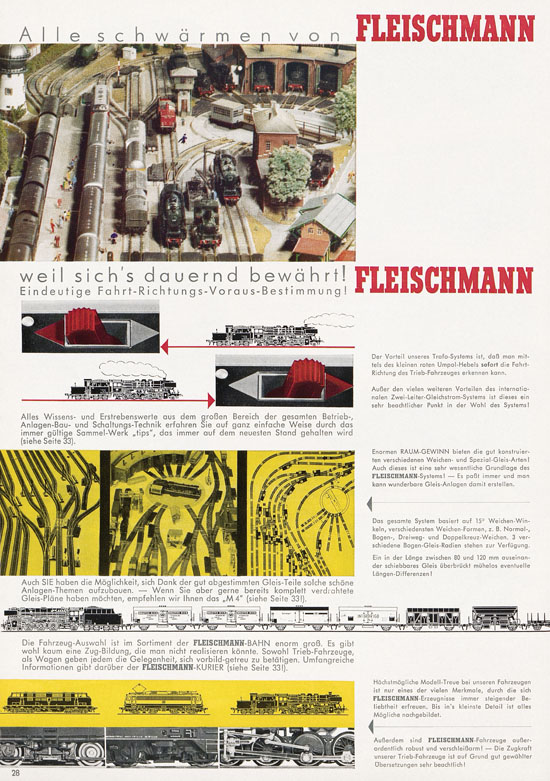 Fleischmann Katalog Modelleisenbahn Auto-Ralley 1968-1969