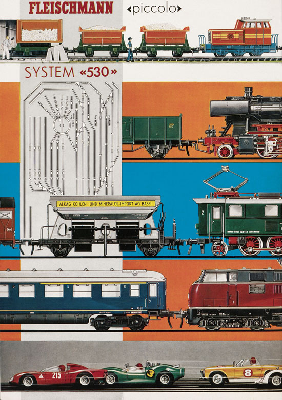 Fleischmann Katalog Modelleisenbahn Auto-Ralley 1968-1969