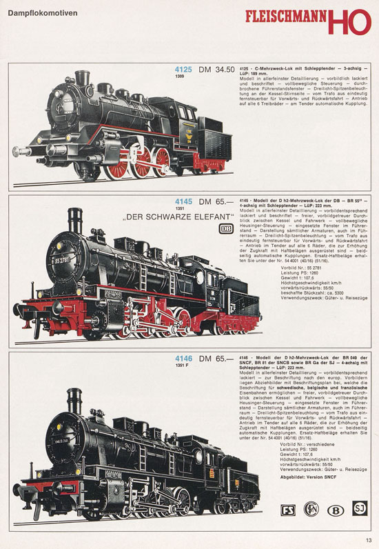 Fleischmann Katalog 1971