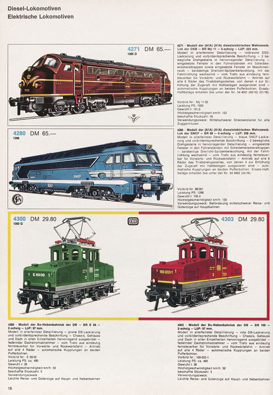 Fleischmann Katalog 1971