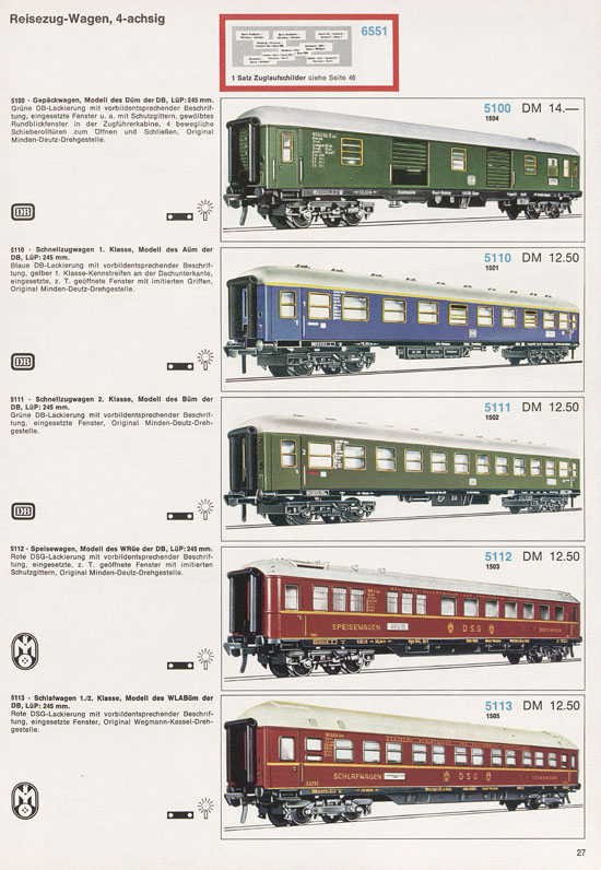 Fleischmann Katalog 1971