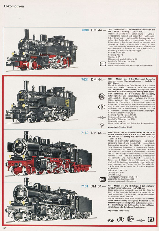 Fleischmann Katalog 1971