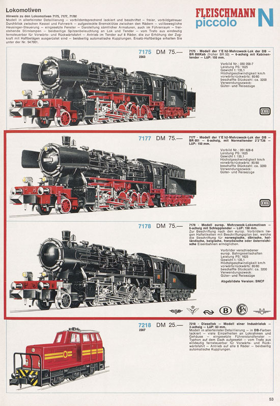 Fleischmann Katalog 1971