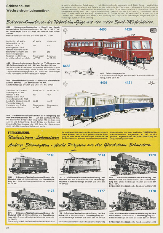 Fleischmann Katalog 1974