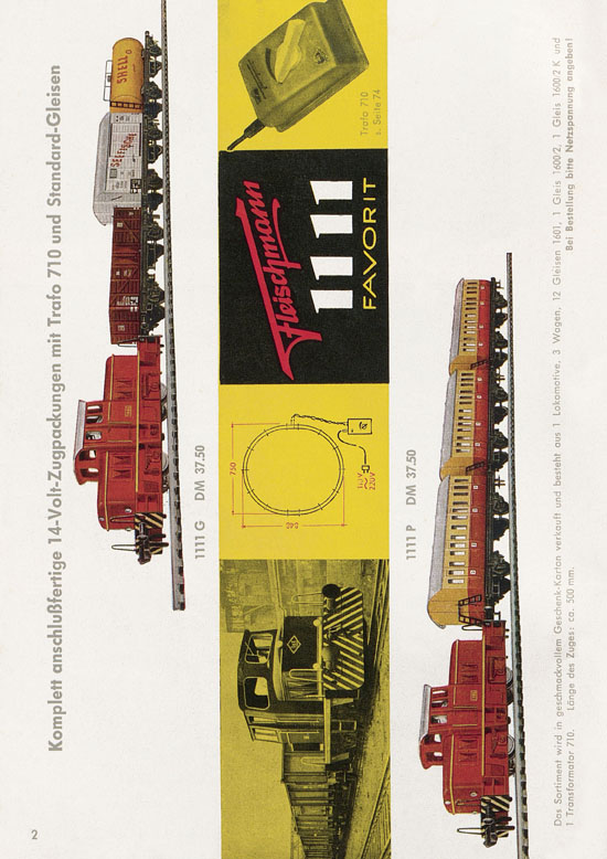 Seite 4 Fleischmann Katalog H0 1963-1964