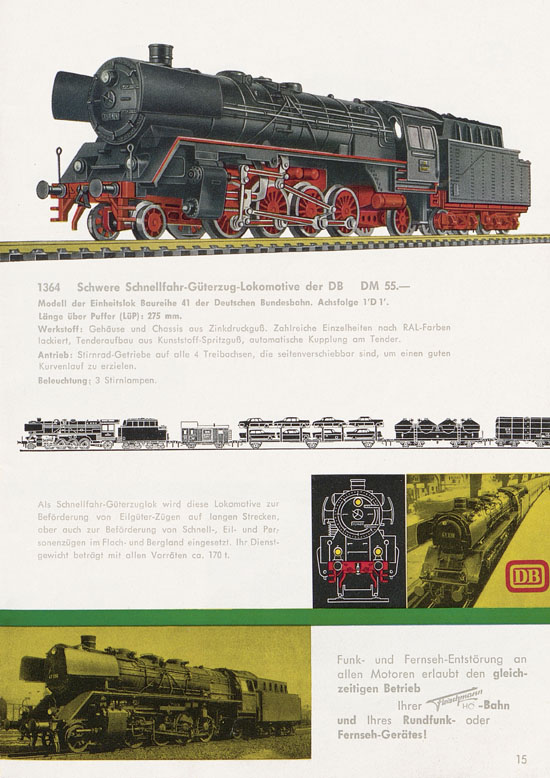 Seite 17 Fleischmann Katalog H0 1963-1964