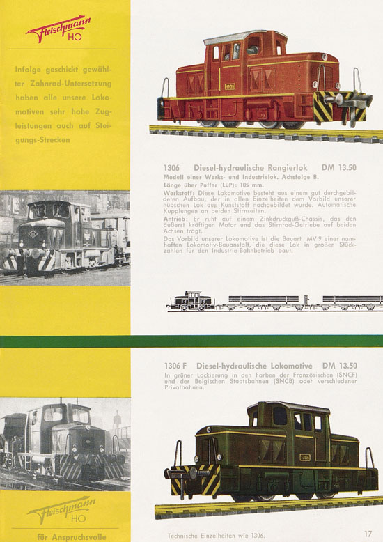Seite 19 Fleischmann Katalog H0 1963-1964