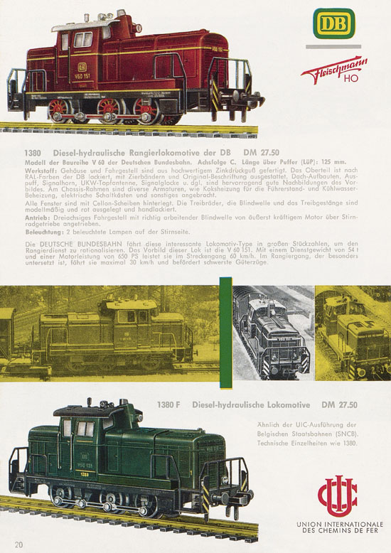 Seite 22 Fleischmann Katalog H0 1963-1964