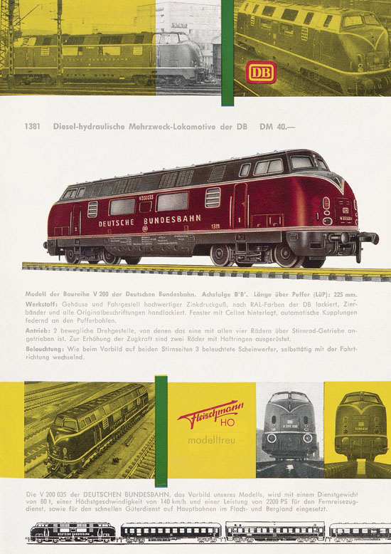 Fleischmann Katalog H0 1963-1964