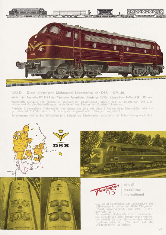 Seite 25 Fleischmann Katalog H0 1963-1964
