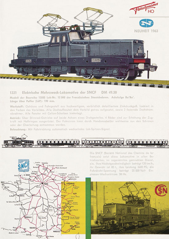 Fleischmann Katalog H0 1963-1964