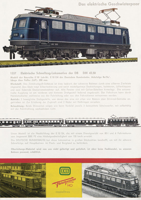 Fleischmann Katalog H0 1963-1964