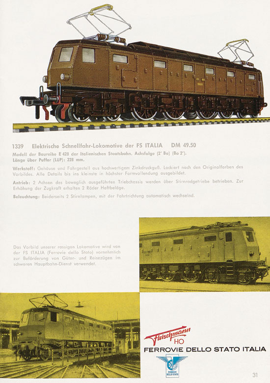 Seite 33 Fleischmann Katalog H0 1963-1964