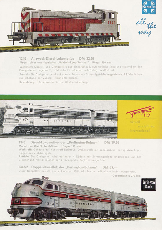 Seite 34 Fleischmann Katalog H0 1963-1964